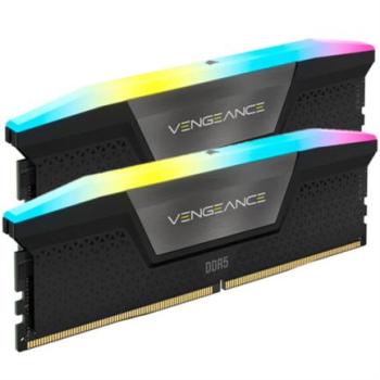 Memoria RAM Corsair Vengeance RGB 64GB (2x32GB) DDR5 5200MHz DIMM RGB XMP Negro CL40