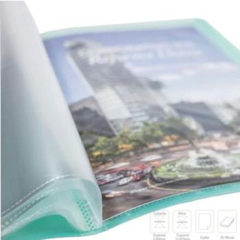 Carpeta Multimicas Celica C/20 hojas Semi Translúcida Tamaño Carta Color Azul