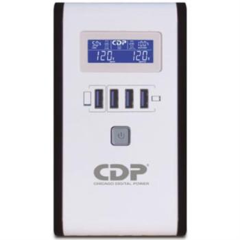 UPS CDP RU-SMART 1010 Interactivo 1000VA/500W 10 Contactos y 4 Puertos USB Display LCD