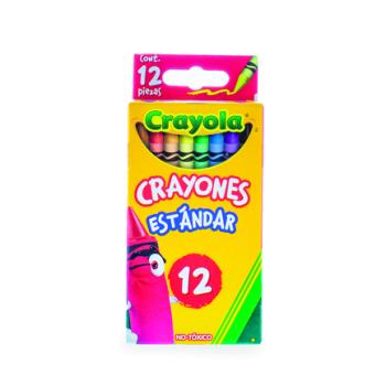 Crayones Crayola Estándar con 12 piezas