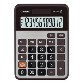 Calculadora de Escritorio Casio MX-120B 12 digitos pantalla extra grande doble alimentacion de bateria