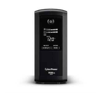 UPS CYBERPOWER 850VA 510W LCD REGULADOR VOLTAJE 9 CONT