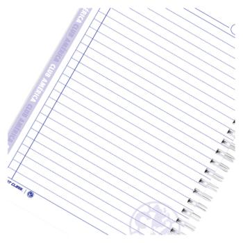 Libreta Dietrix First Class pasta dura  doble arillo  80 hojas raya Club America modelo CA azul
