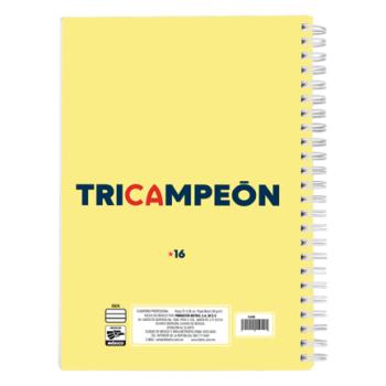 Cuaderno profesional Dietrix First Class pasta dura doble arillo  80 hojas raya Club America modelo amor eterno