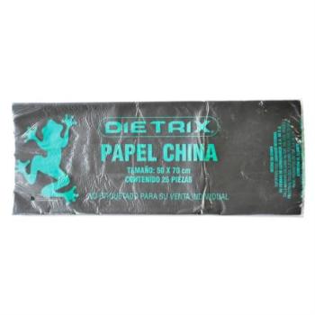 Papel de China Dietrix 50x70cms Negro Paquete con 25 Hojas