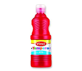 Pintura tempera vinci 473 ml rojo