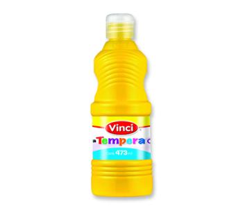 Pintura tempera vinci 473 ml amarillo limón