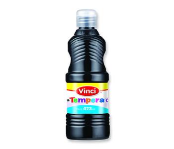 Pintura tempera vinci 473 ml negro bujía