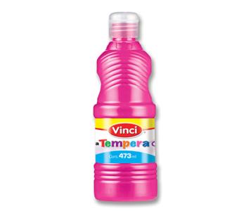 Pintura tempera vinci 473 ml rosa fluorescente