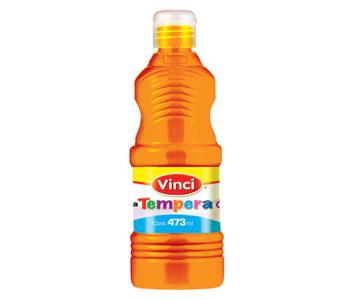 Pintura tempera vinci 473 ml naranja fluorescente