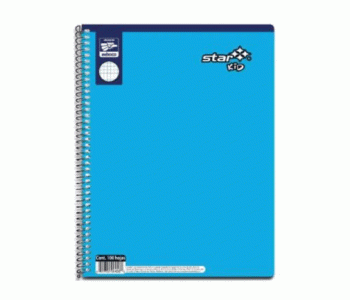 Cuaderno Profesional Estrella Star Kids Portada Lisa Cuadro C5 100 Hojas