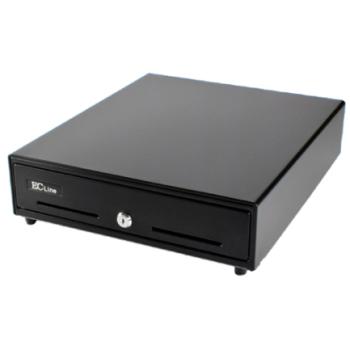 Cajon de Dinero Ecline 4 Billetes 8 Monedas Tres Posiciones de Seguridad con LLave Interfaz RJ11