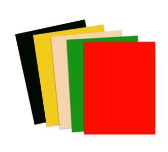 Papel cortado Eurocolors carta colores Arcoiris Festive paq c/100