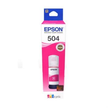 Tinta Epson Original T504 70ml EcoTank L4150/L4160 Color Magenta