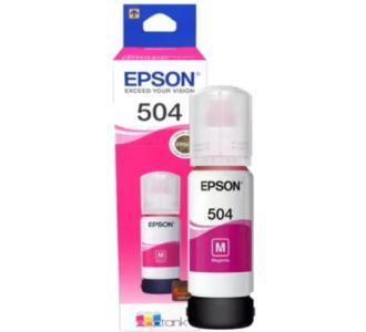 Tinta Epson Original T504 70ml EcoTank L4150/L4160 Color Magenta