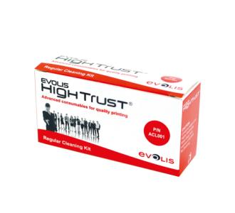 Kit de limpieza Evolis 5 tarjetas adhesivas cortas 5 hisopos uso de tarjeta con cada 1000