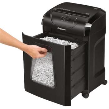 Trituradora Fellowes Powershred 12C Corte Cruzado 12 Hojas 5 Galones Color Negro