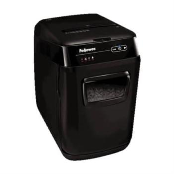 Trituradora Fellowes AutoMax 150C Corte Cruzado 150 Hojas 8.5 Galones Color Negro