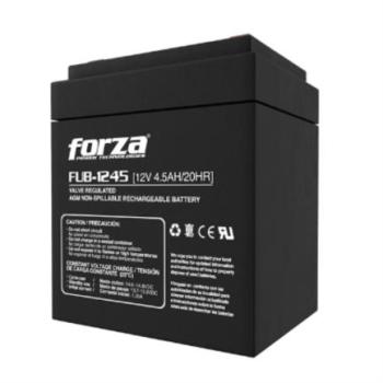 Batería Forza FUB-1245 Sellada de Plomo-Ácido Recargable 12V 4.5Ah AGM Sin Mantenimiento Negro