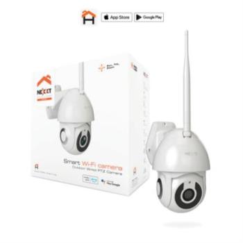 Cámara Inteligente Wi-Fi para Exterior Nexxt Home NHC-O612 QHD HDR Detecta Movimiento Visión Nocturna Control por Voz