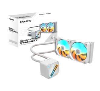 Enfriamiento Líquido Gigabyte GAMING 240 ICE 2x120mm hasta 2200RPM Blanco 1851/1700/115X/1200/AM5/AM4