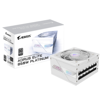 Fuente de Poder Gigabyte AORUS ELITE P850W 80 PLUS Platinum Modular 24-pin ATX 120mm 850W Blanca