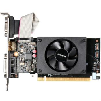 Tarjeta de Video Gigabyte GeForce GT710 2GB Low Profile Single Fan DDR3 PCIe 2.0 1xHDMI 1xDVI-D 1xD-SUB