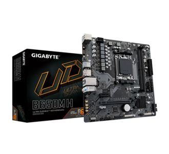 Tarjeta Madre Gigabyte B650M H 2xDDR5 128GB 6400Mhz HDMI DP M.2 PCIe 4.0 S AM5 Ryzen mATX