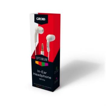 Audífonos Grixx Básicos 3.5mm Color Blanco