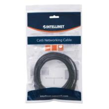 Cable Intellinet Red Cat6 UTP RJ45 M-M 0.5m Color Negro