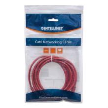 Cable Intellinet Red Cat6 UTP RJ45 M-M 1m Color Rojo