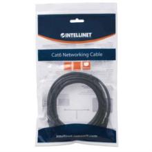 Cable Intellinet Red Cat6 UTP RJ45 M-M 7.5m Color Negro