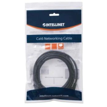 Cable Intellinet Red Cat6 UTP RJ45 M-M 7.5m Color Negro