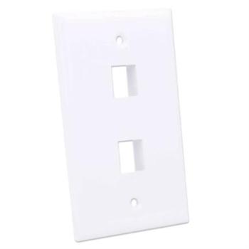 Tapa Intellinet para Caja 2 Perforaciones Color Blanco