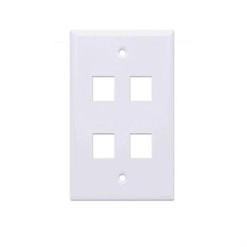 Tapa Intellinet para Caja 4 Perforaciones Color Blanco