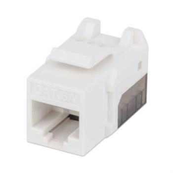 Jack Intellinet Keystone Cat6a de Impacto UTP Color Blanco