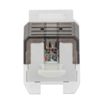 Jack Intellinet Keystone Cat6a de Impacto UTP Color Blanco