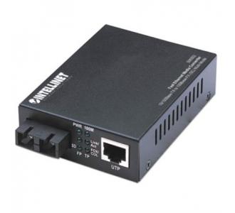 Convertidor Intellinet Medios Fast Ethernet 10/100Base-TX a 100Base-FX (SC) Multi-Modo 2Km