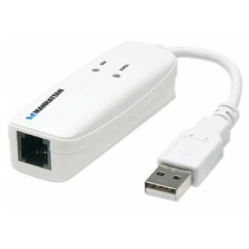 Módem Manhattan USB 56 Kbps Color Blanco