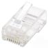 Plug Intellinet RJ45 Cat 5e UTP Multifilar 15 Micras Bote C/100 Pzas