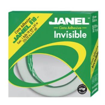 Cinta Janel Adhesiva Invisible 810 Individual 18mmx65m en Bolsa