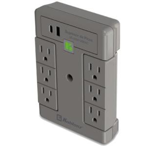 MULTICONTACTO KOBLENZ SUPRESOR DE PICOS 2000 Joules 6 contactos guratorios 1 led 1 puertos USB A