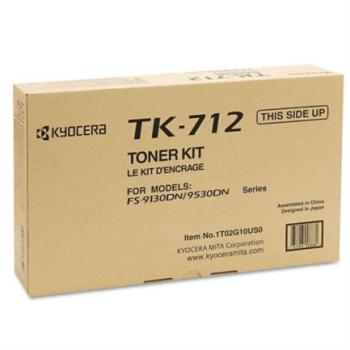 Tóner Kyocera TK-712 40K Páginas Compatible FS-9130DN/9530DN Color Negro