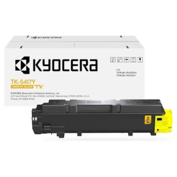 Toner kyocera TK-5417y Amarillo Rendimiento aprox. 13mi imp TaskAlfa PA4500ci/MA4500ci