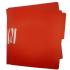 Carpeta Pressboard Kyma C/Broche 8cm Tamaño Carta Rojo Paquete C/5