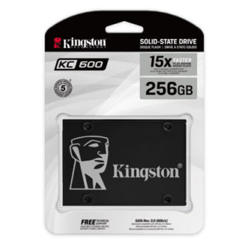 Unidad de Estado Sólido SSD Kingston 256 GB SKC600 SATA3 2.5