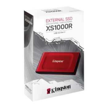 Unidad de Estado Solido SSD Externo Kingston XS1000 1TB USB Color Rojo