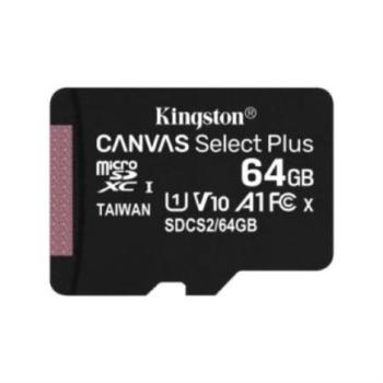 Memoria Kingston Micro SD Canvas Select Plus 64GB UHS-I Clase 10 C/Adaptador