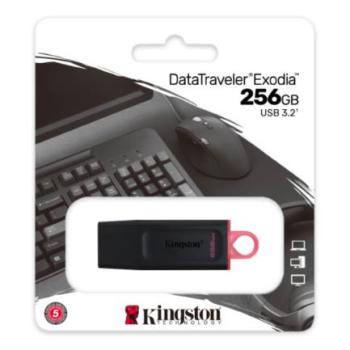 Memoria USB Kingston DataTraveler Exodia 256GB 3.2 Color Negro