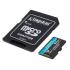 Memoria Kingston Micro SDXC Canvas Go Plus 64GB UHS-I U3 V30 A2 Clase 10 C/Adaptador